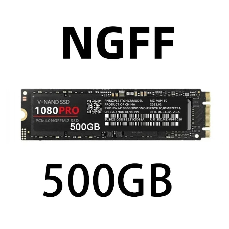 Original New 1080PRO M.2 NVMe PCIe4.0 SSD NGFF Internal Solid State Drive For PS5 Gaming Desktop Laptop PC **Ships from China**