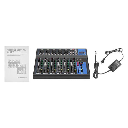 Bymaocar Professional Audio Mixer With Bluetooth USB Recording