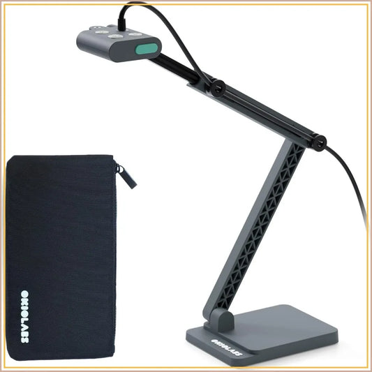 13MP 4K USB Document Camera with Built-in Light & Mic, Ultra HD for Live Demo, Remote Teaching, Web Conference, Compatible with PC, Mac, Chromebook
