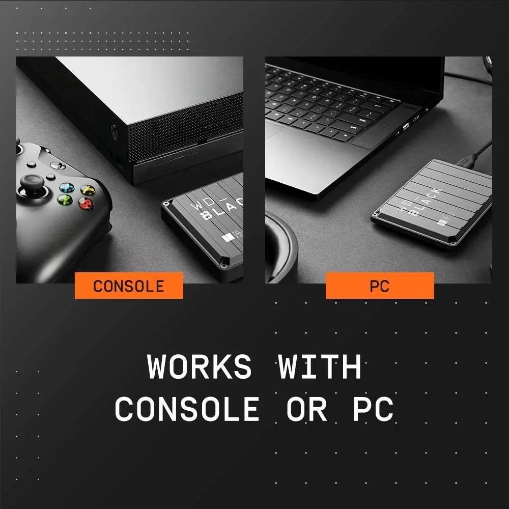 6TB Portable External Hard Drive for Gaming, Compatible with PS5, Xbox Series X|S & PC