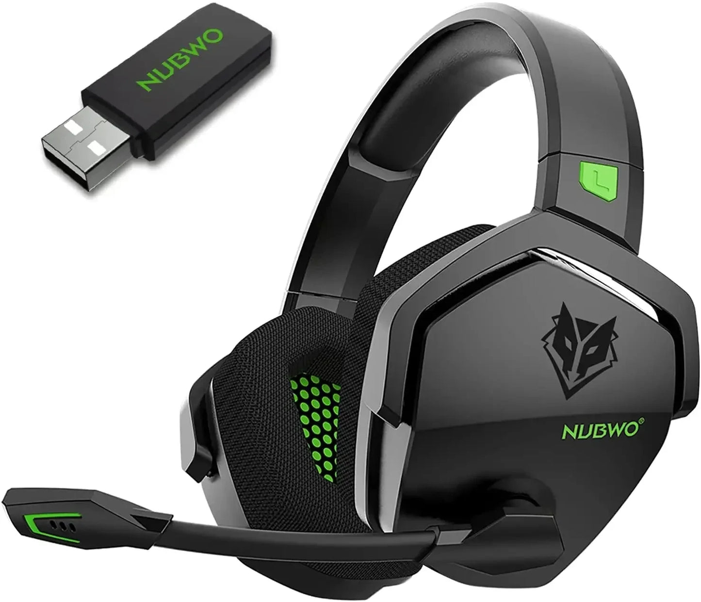 NUBWO G06 2.4G Dual Wireless Gaming Headset 5ms Low Latency 7.1 Surround ENC Mic For PC PS4 PS5 Gaming Bluetooth Headphones Multiple Colors