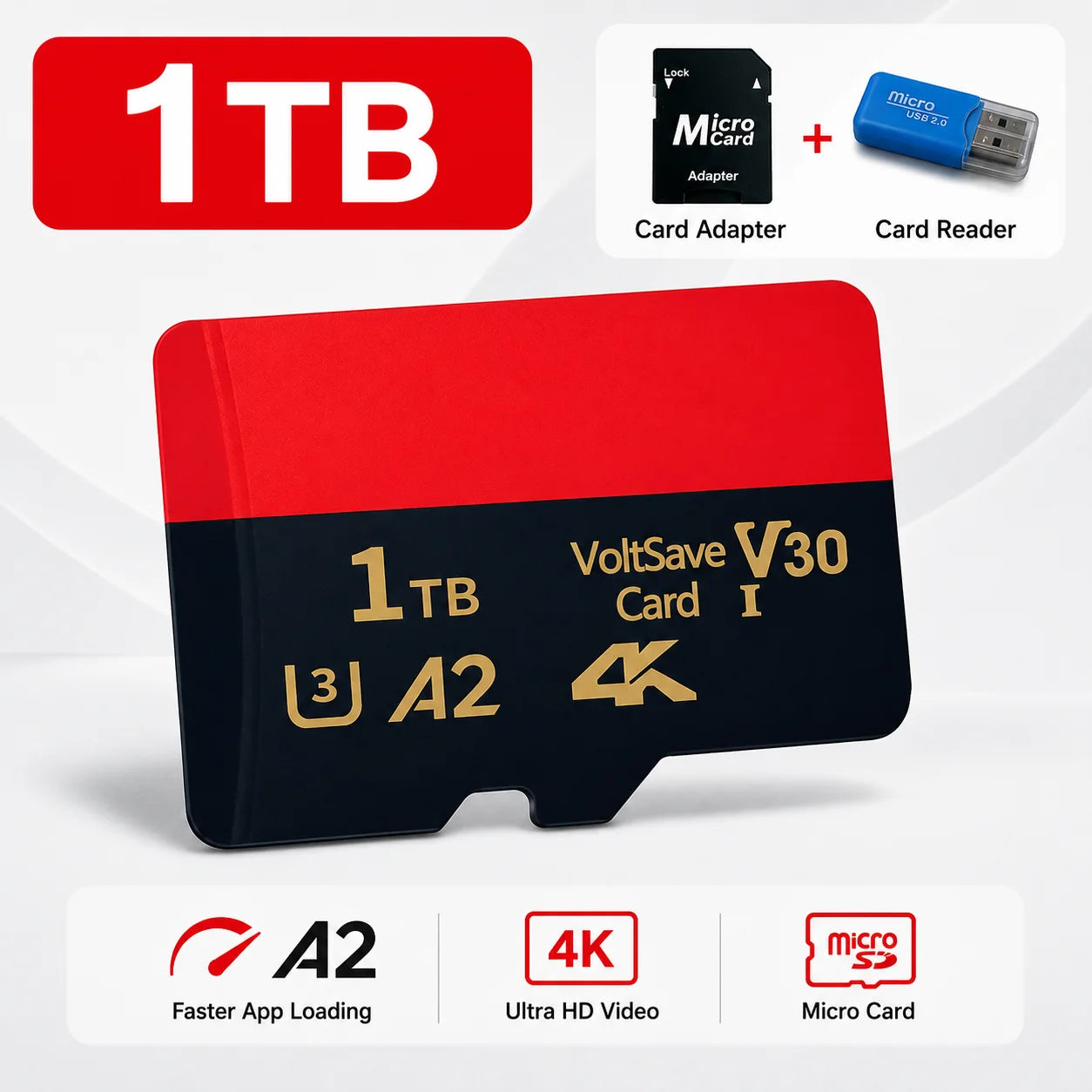 High Speed Reading Micro SD TF Memory Card 128GB for Monitoring - Specific Use Memory Storage for Digital Devices **Ships from China**