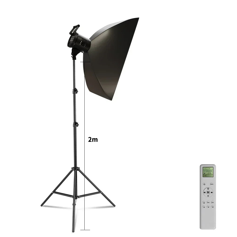 135W Bowens Reflector Video Studio Honeycomb Softbox Photography Light Dimmable LED Light Flash Studio Lighting 3000-6000K