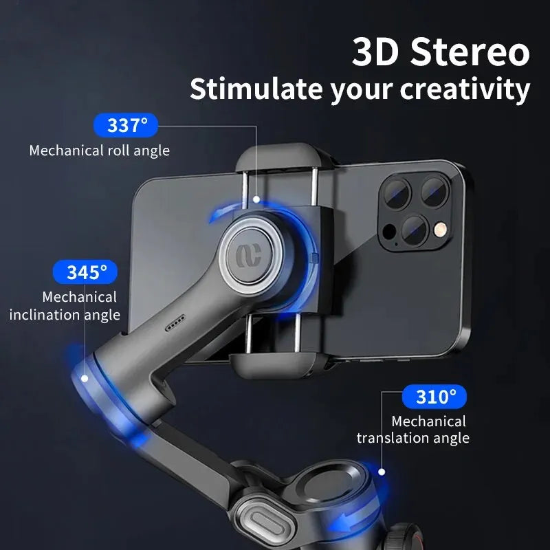 AOCHUAN 3-Axis Handheld Gimbal Stabilizer SmartXE for Smartphone for iPhone Android AI Face Tracking TikTok Vlog **Ships from China**