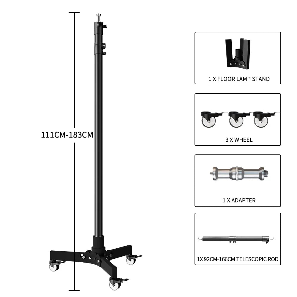 SH  220V 90/115/135W Photography COB Video Light With pulley bracket Daylight-Balanced Sun Lamp for Portrait Flash Studio