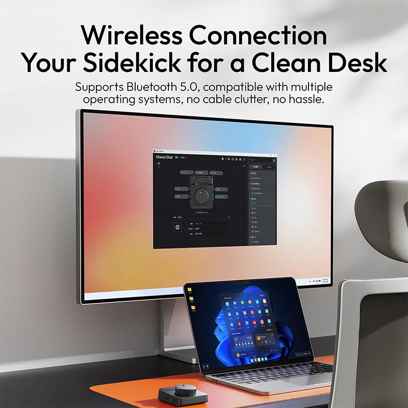 Ulanzi D100H Dial Creative Controller Wireless Connection Video Editing Assistant for Tiktok Ins Light System Intelligent Studio ***SHIPS FROM CHINA***