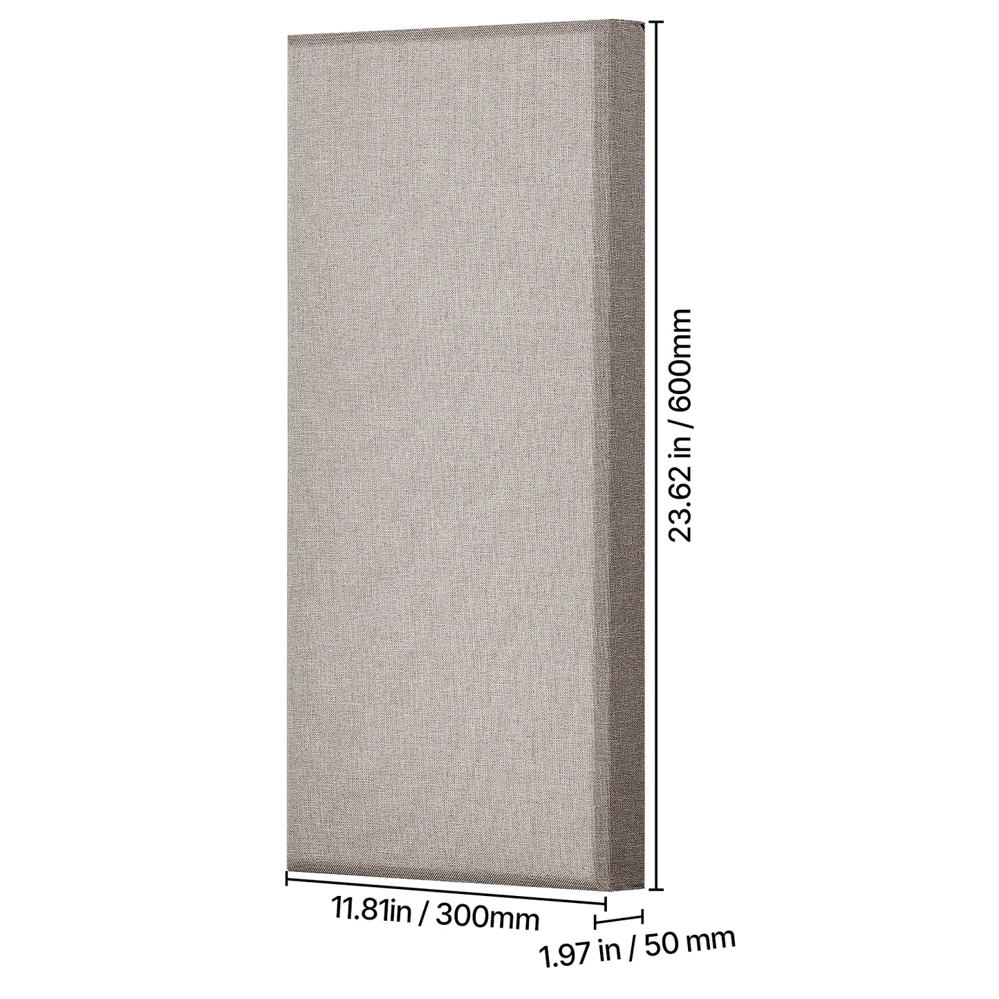 VEVOR 4 PCS Acoustic Panels Fiberglass Sound Absorbing Panels Self-adhesive Soundproof Wall Boards for Studios Office Home Beige