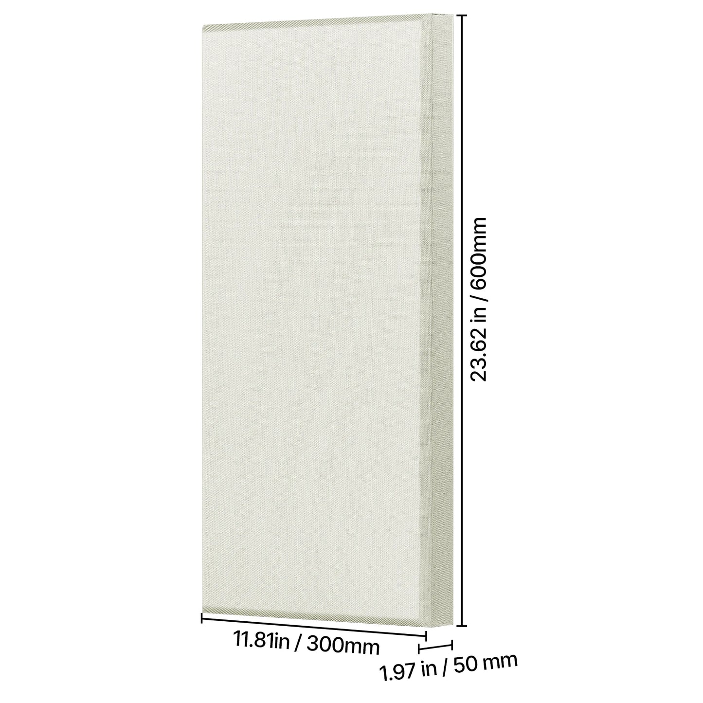 VEVOR 4 PCS Acoustic Panels Fiberglass Sound Absorbing Panels Self-adhesive Soundproof Wall Boards for Studios Office Home Beige