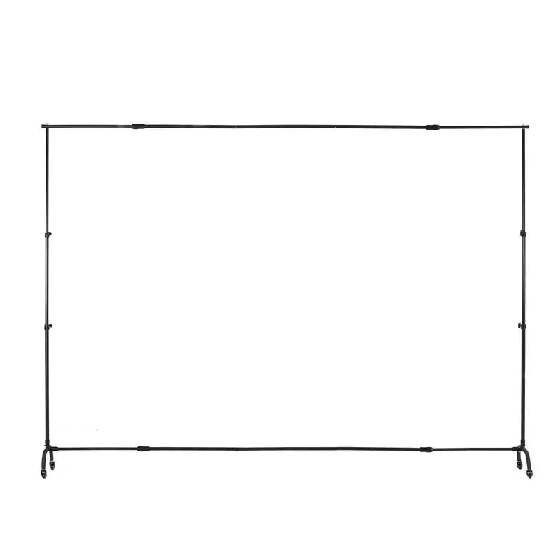 Moveable Background Support System 7 x 10 ft For Wedding Photo Studio Party, Lockable Wheels Height Width Adjustable Heavy Duty Metal Frame **Frame Only**
