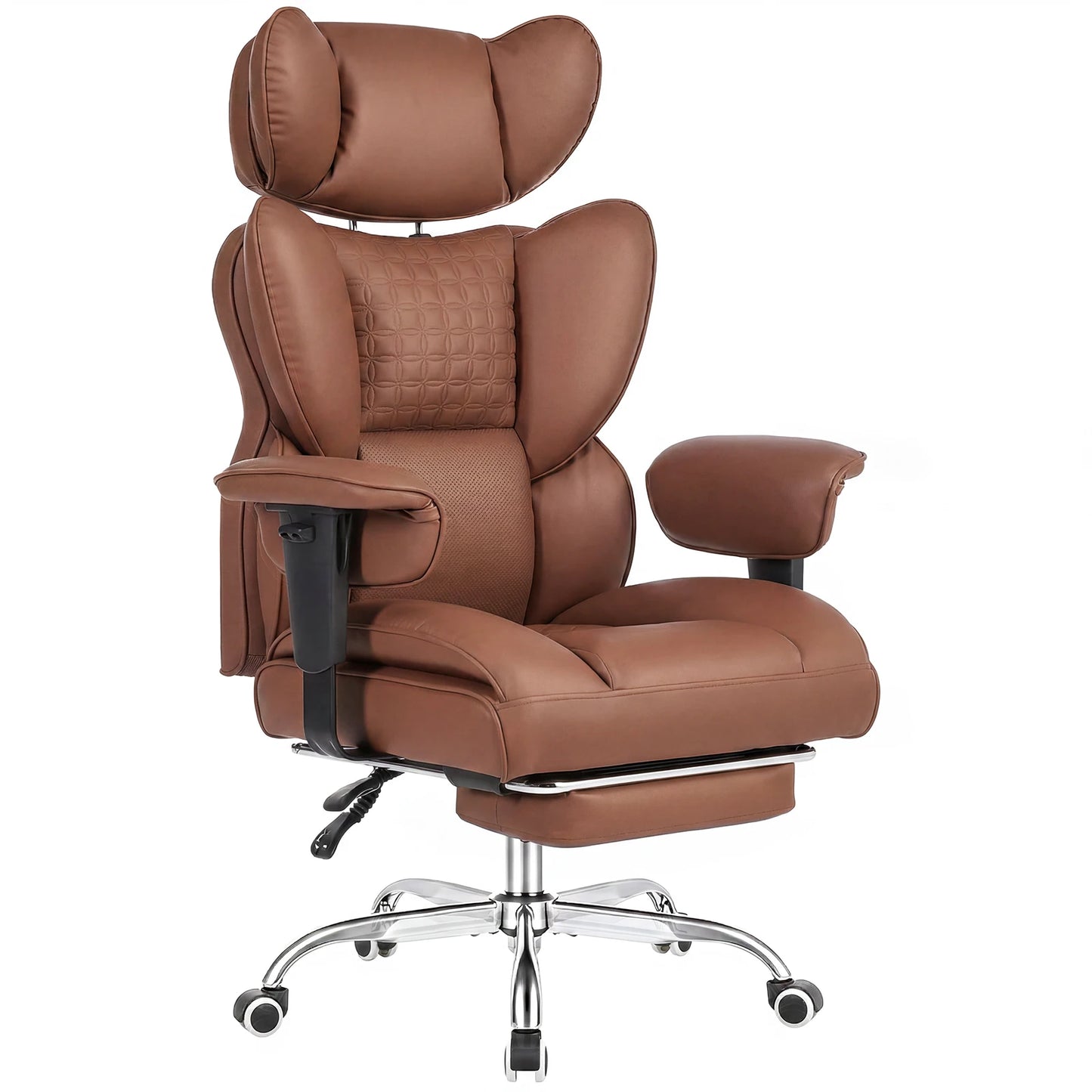 JHK Ergonomic Adjustable Armrests Gaming Computer Chair PU Leather Reclining Computer Chair with Pocket 350 LBS Office Chair with Footrest Height Adjustable Swivel Wide Seating for Home Office Multiple Color options