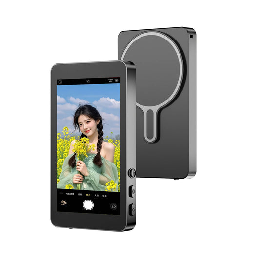 Magnetic Phone Vlog Selfie Monitor Screen Back Camera Monitor Rear Camera Monitor Screen for Selfie Vlog Live Stream