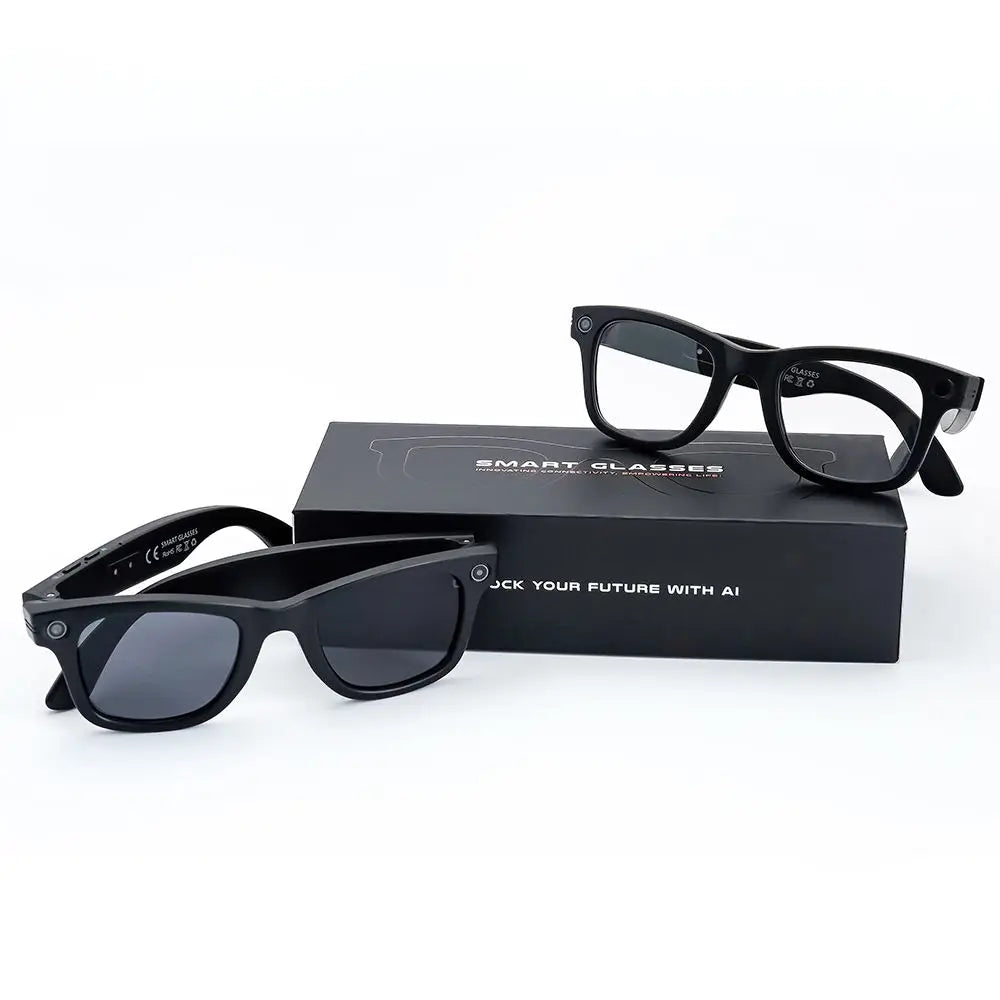 2026 SANVNET GS4 MAX Smart Eyewear 8MP Video Camera Sunglasses Wi-Fi Transfer Audio Record Smart AI Glasses with Dual Lenses