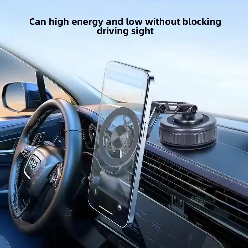 Three-Axis Foldable 360° Rotating Mechanical Arm Car Phone Holder Universal Mount Navigation Vacuum Magnetic Phone Stand