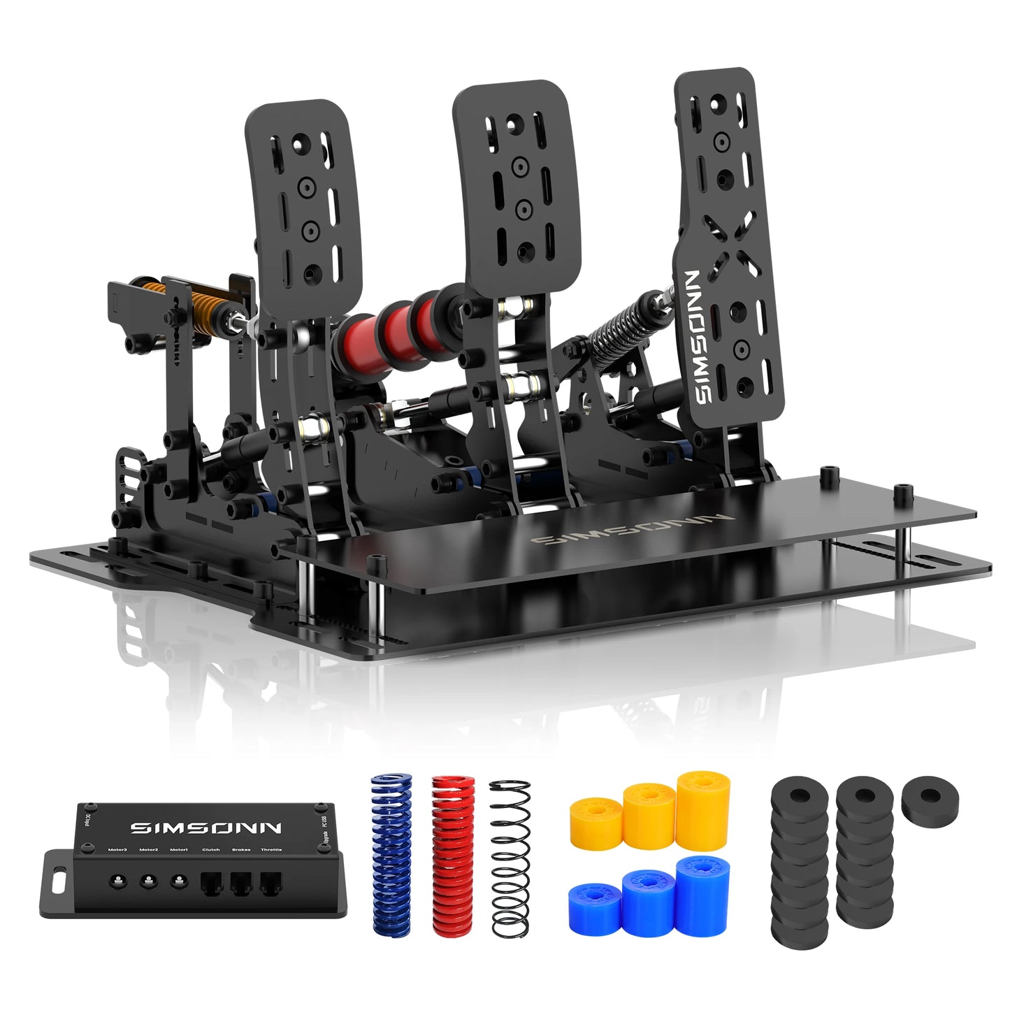 SIMSONN Plus X Sim Racing Simulator Pedal PC Simracing Pedals Support VAM VAM RPO Vibration Motor Driving Game Accessories