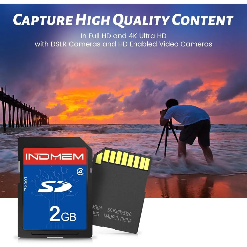 10 Packs 2GB Class 4 SD Flash Memory Cards for Cameras