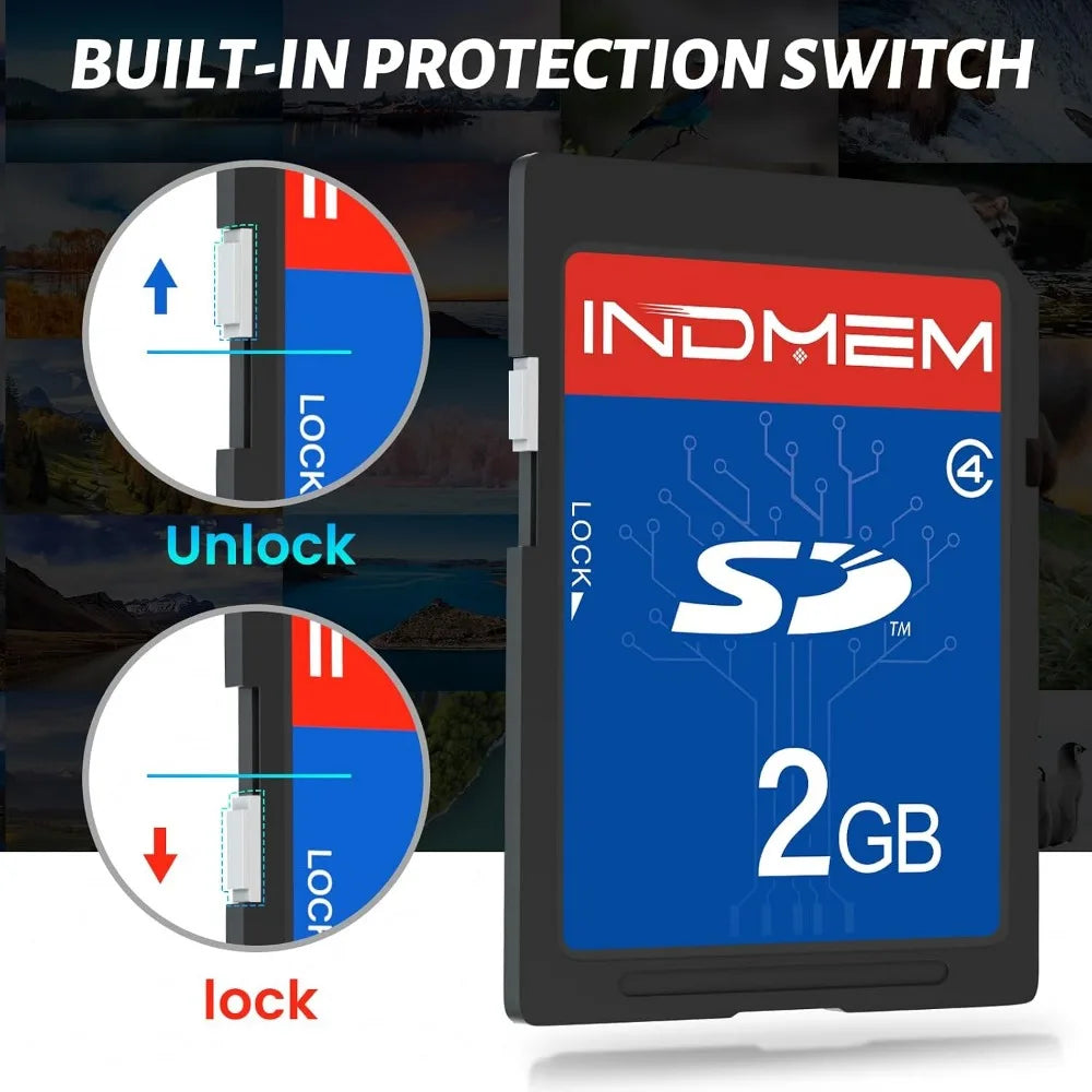 10 Packs 2GB Class 4 SD Flash Memory Cards for Cameras