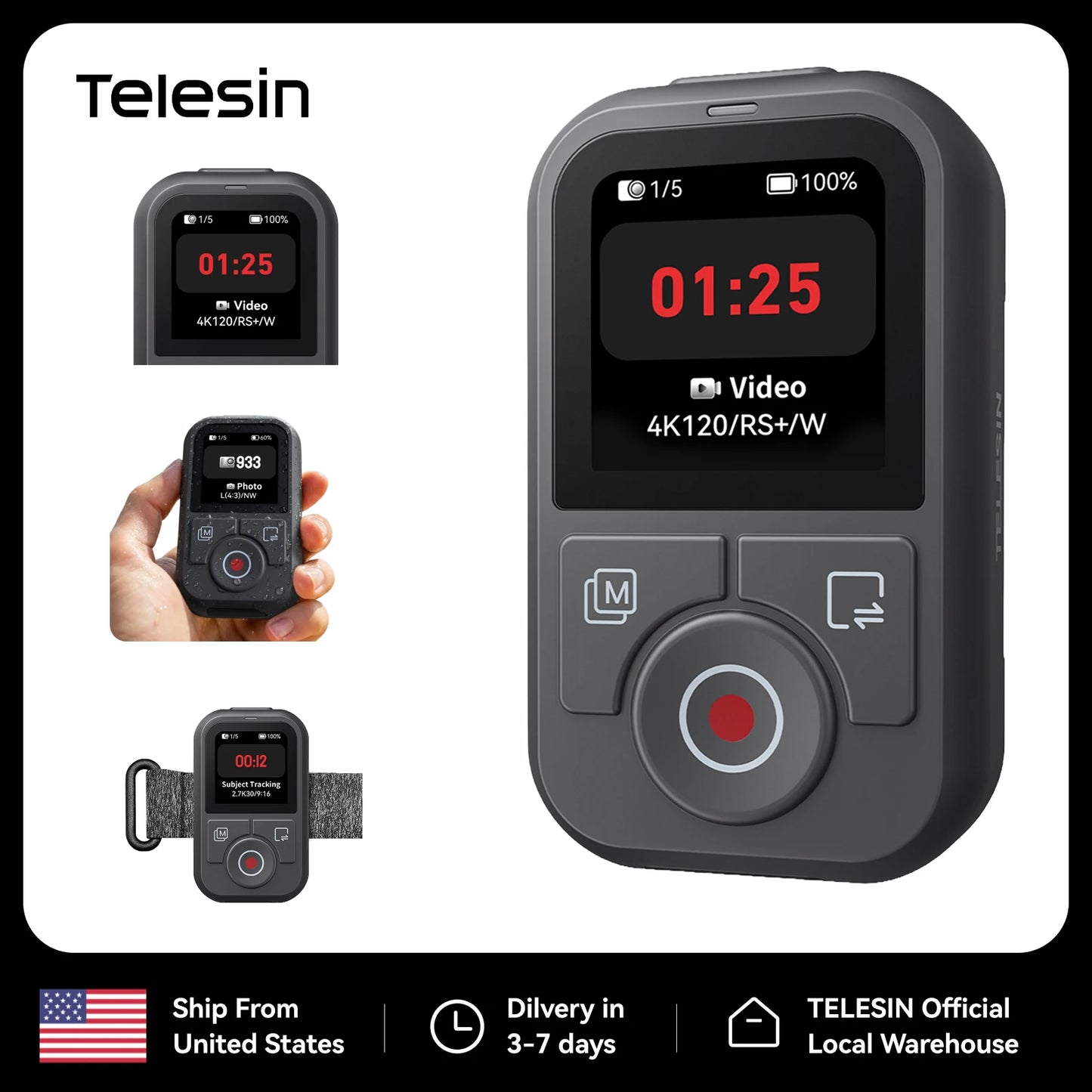 Telesin T13 Bluetooth remote - additional view