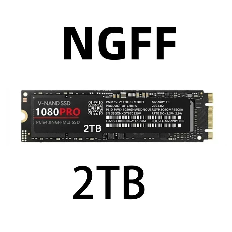 Original New 1080PRO M.2 NVMe PCIe4.0 SSD NGFF Internal Solid State Drive For PS5 Gaming Desktop Laptop PC **Ships from China**