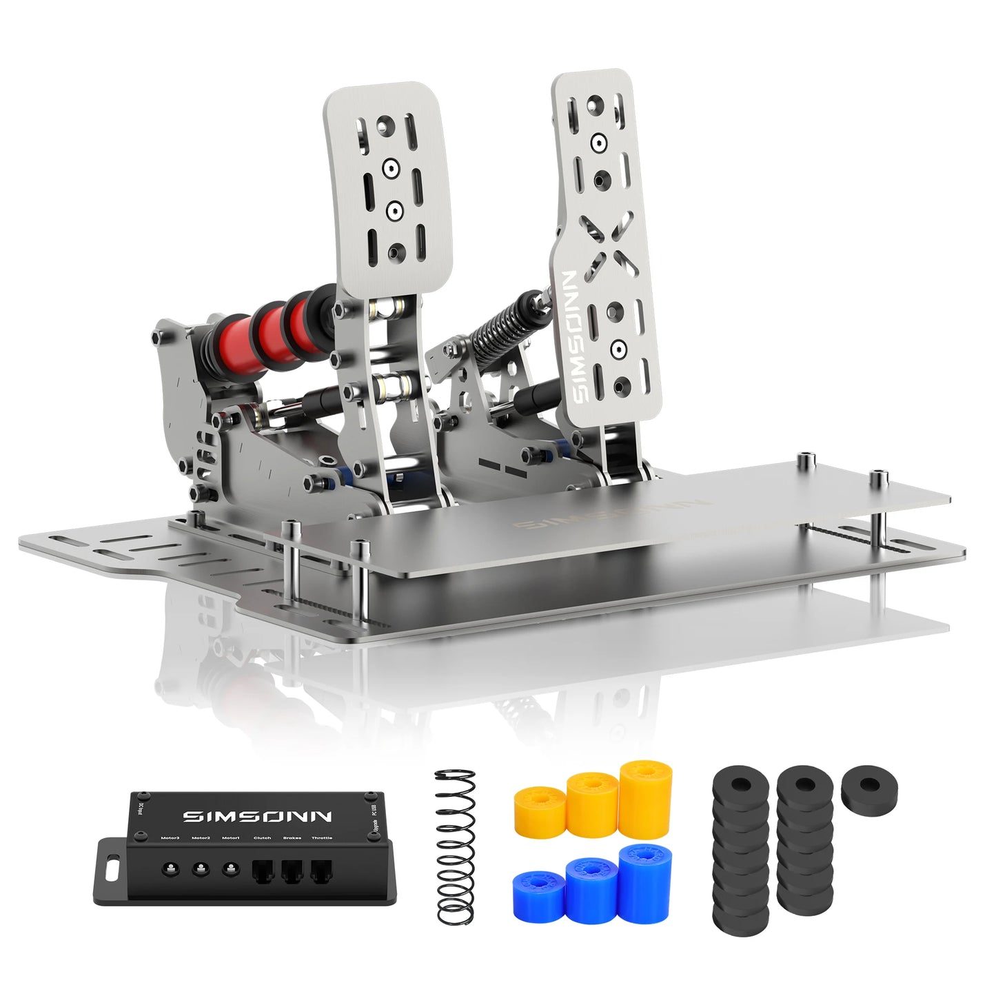 SIMSONN Plus X Sim Racing Simulator Pedal PC Simracing Pedals Support VAM VAM RPO Vibration Motor Driving Game Accessories