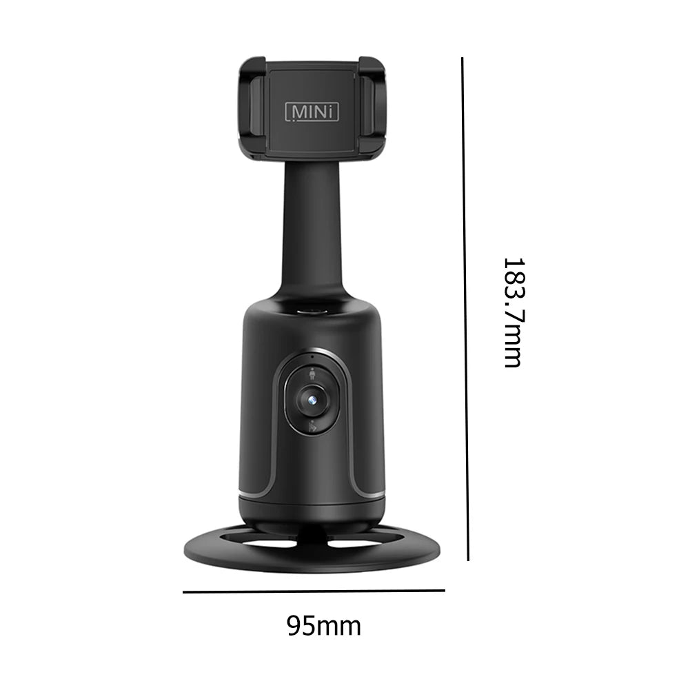 Atuotin intelligent 2-axis smartphone gimbal stabilizer with selfie stick mode and 360-degree rotation, black