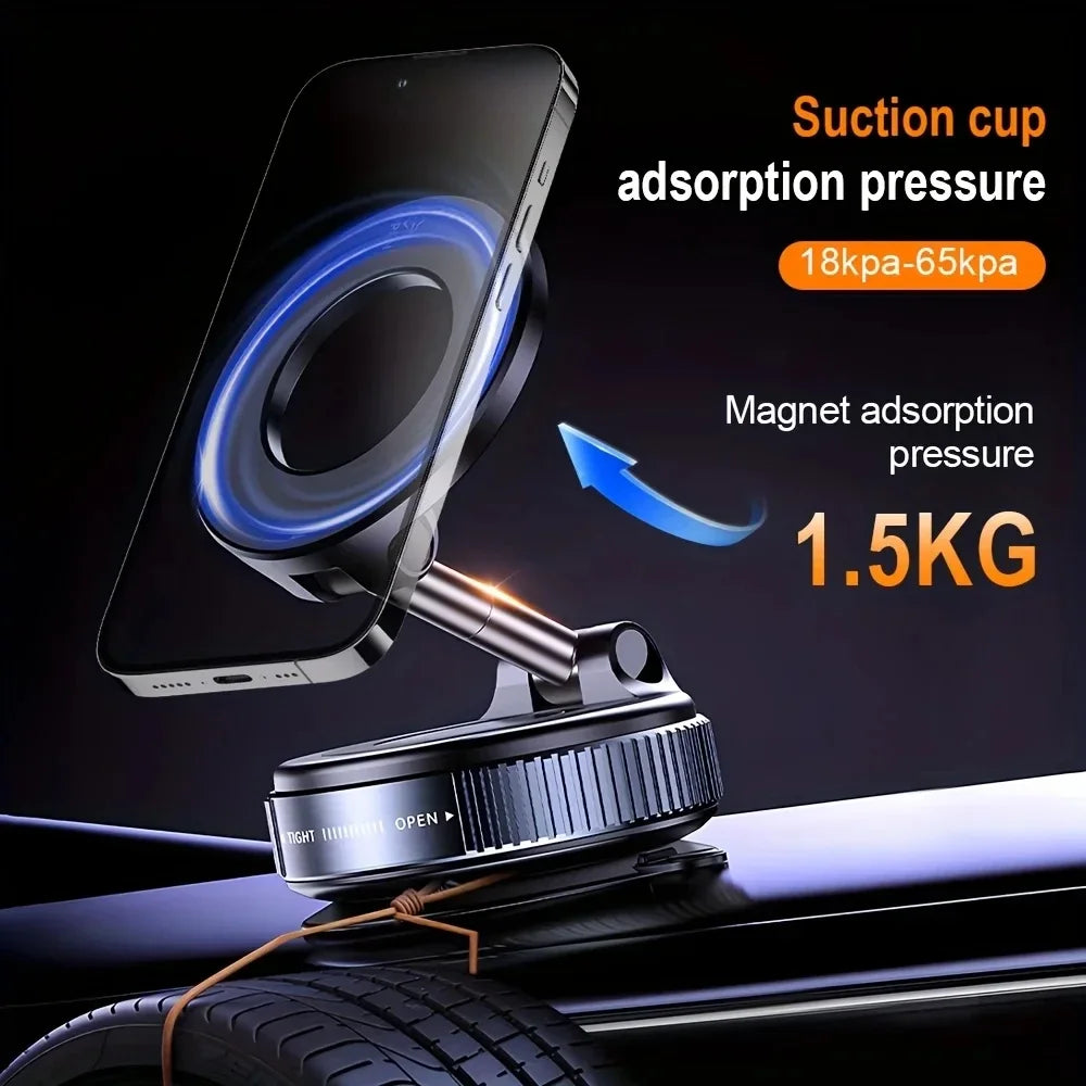 2026 NEW CAR Phone Magnetic Stand Multi-Functional Vacuum Adsorption Stretching And Folding 360° Rotate Navigation Stand