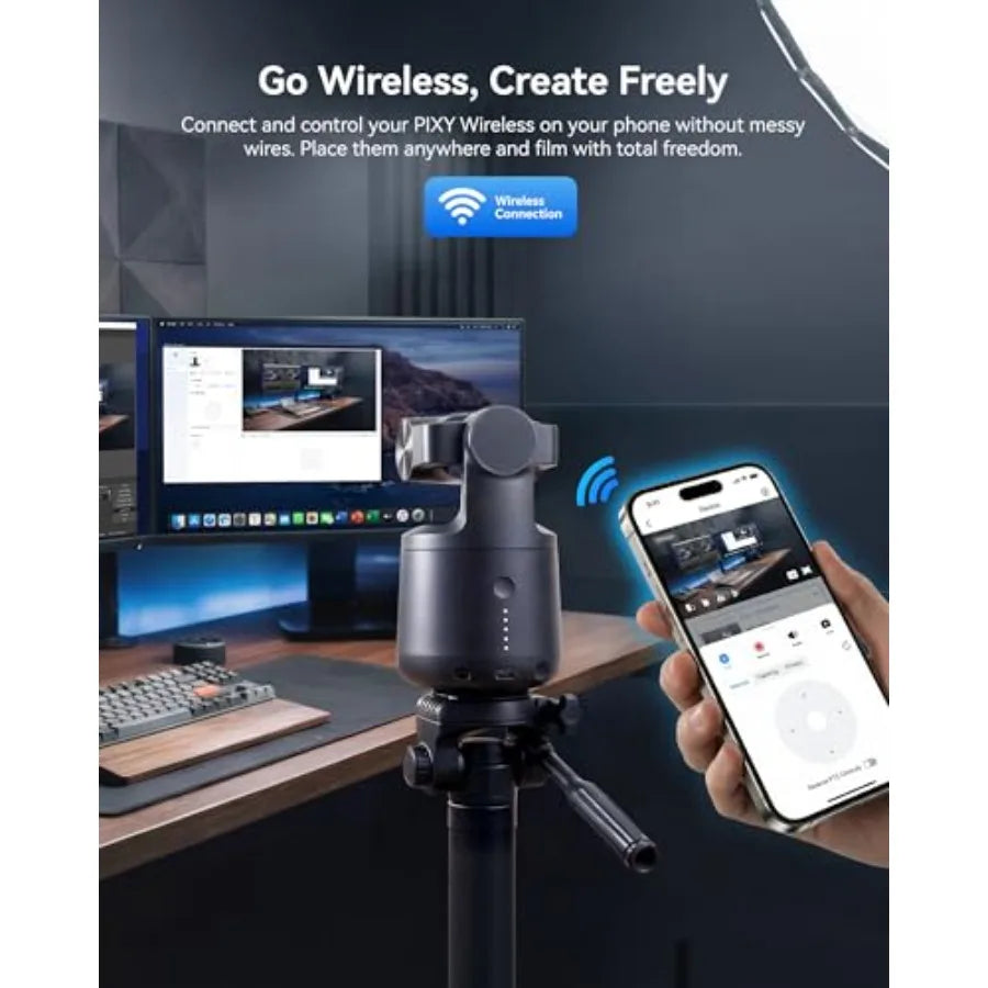 YouTube, Facebook, Twitch live streaming camera with 1/2.55 sensor, black aluminum body, AI tracking, gesture control, dual-lens