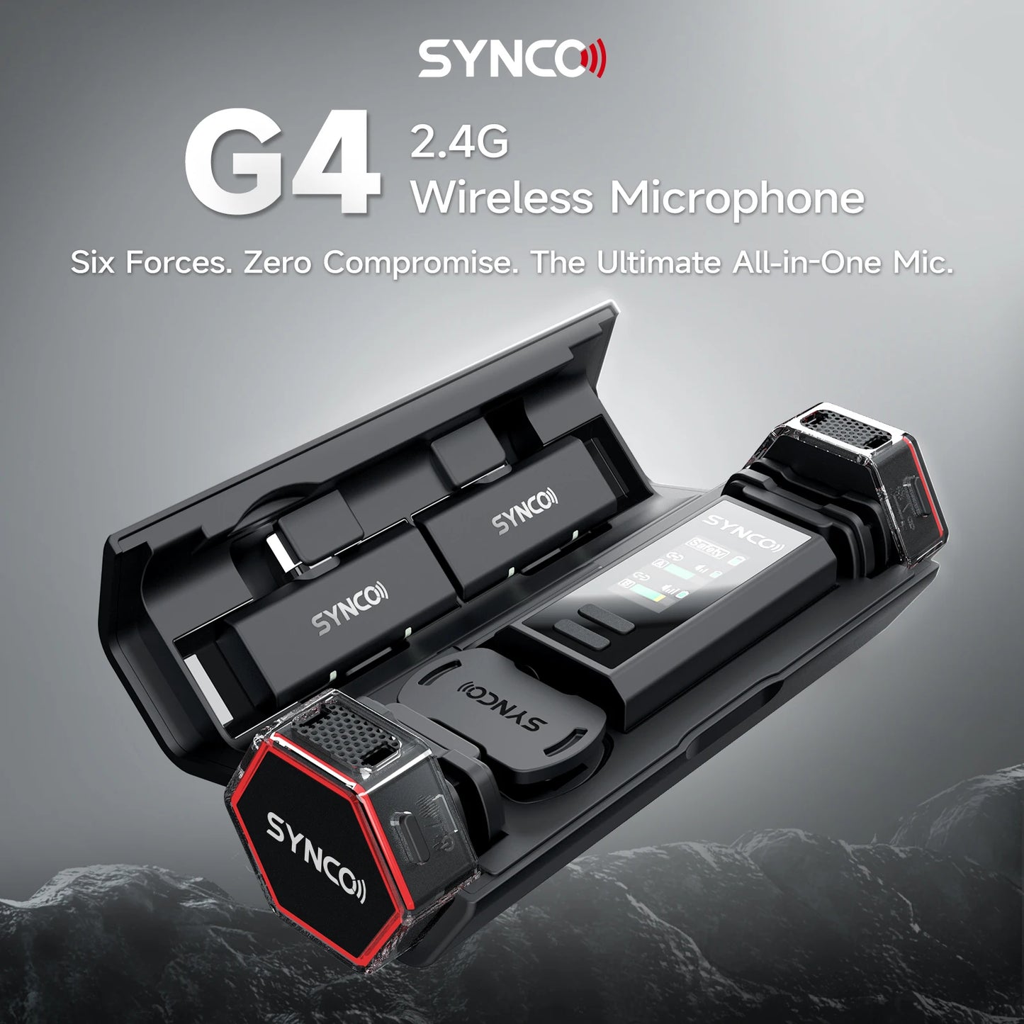 SYNCO G4 Wireless Lavalier Microphone for Smartphone and Camera