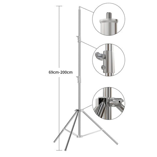 SH Professional Tripod Folding Studio Light Stand for Photography