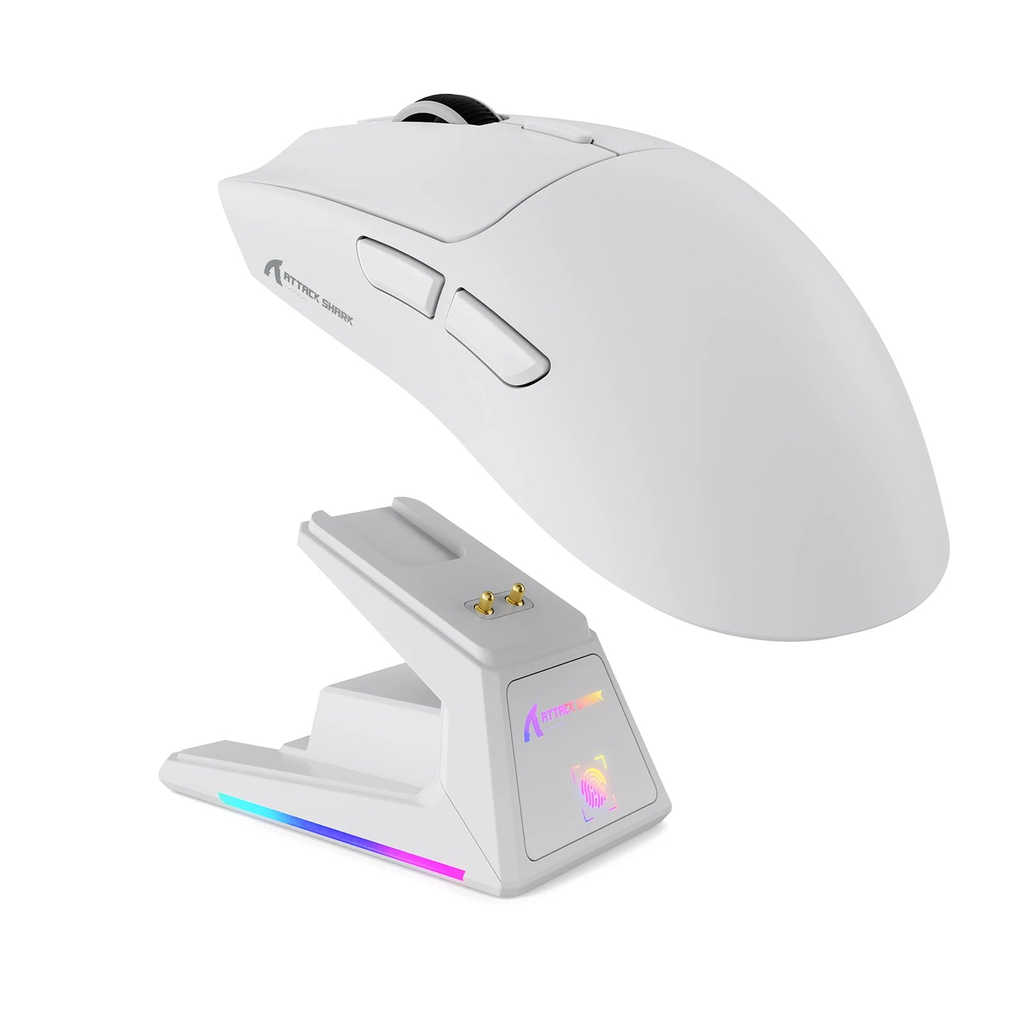 ATTACK SHARK X1 Ultralight Wireless Gaming Mouse with Magnetic RGB Charging Dock,PixArt PAW3395 Pro Sensor,40000DPI for PC/Mac