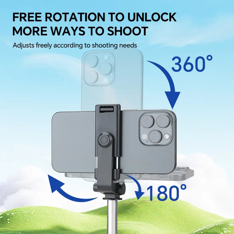 Scalable Phone Selfie Stick With Built-in Fill Light Telescopic Phone Selfie Stick With Built-in Light, Professional Live Stream Multiple Colors