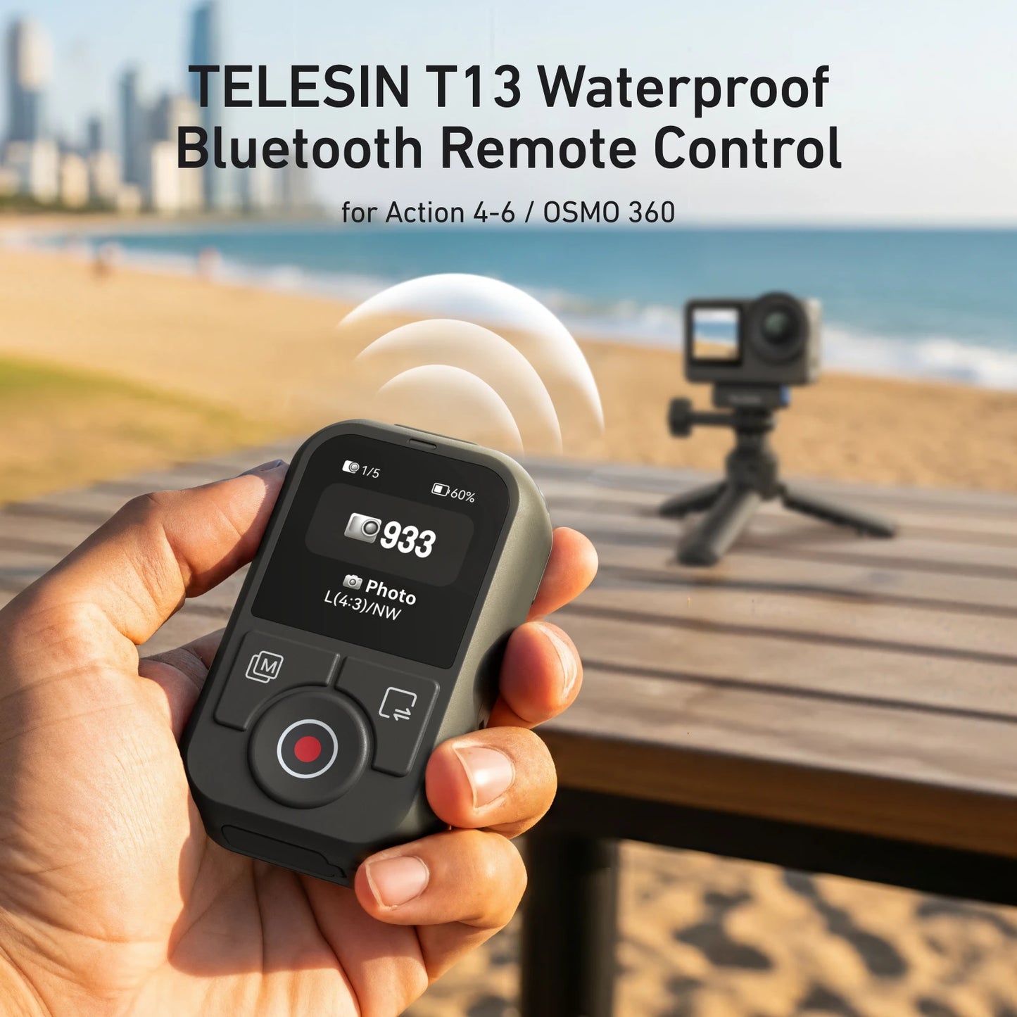 Telesin T13 Bluetooth remote - additional view