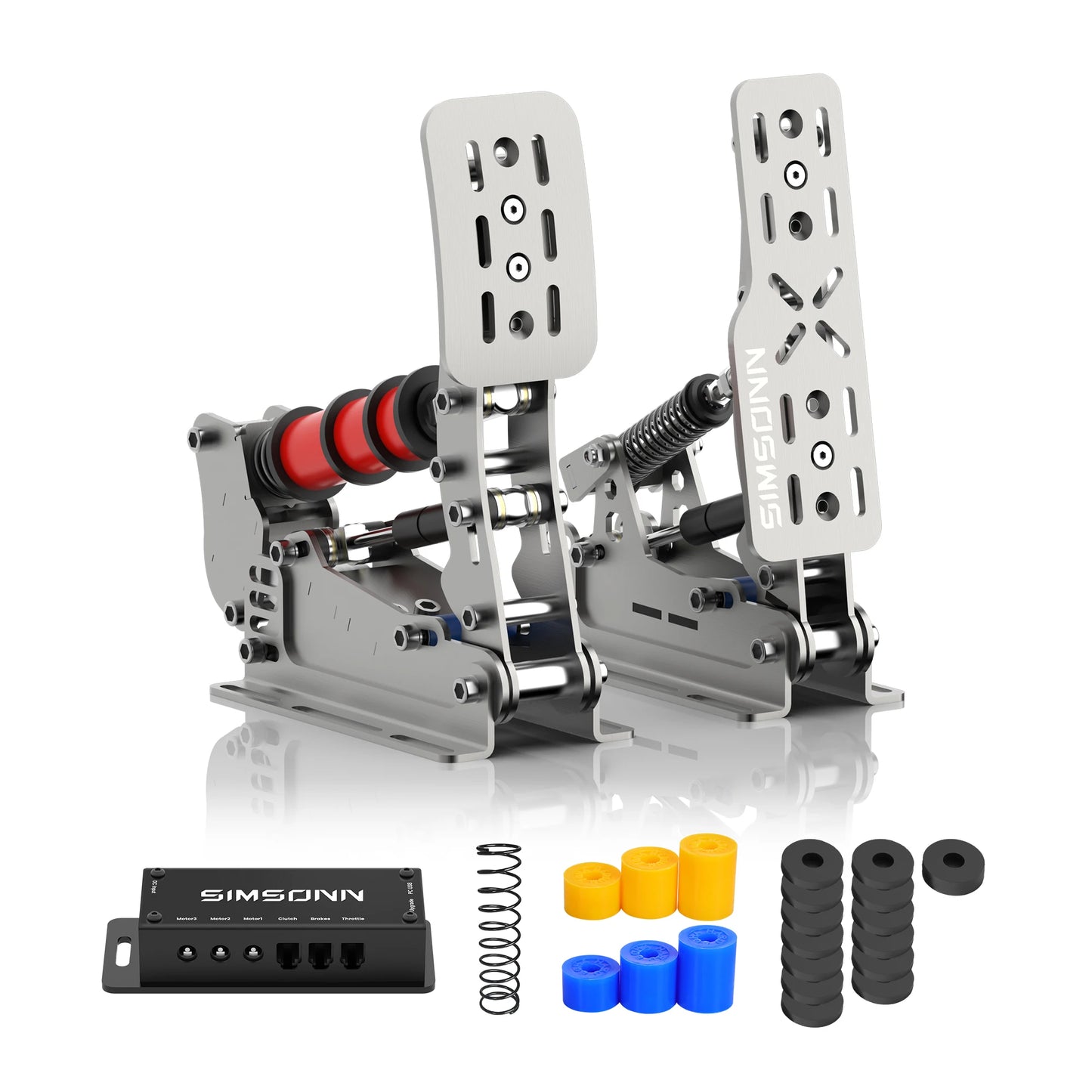 SIMSONN Plus X Sim Racing Simulator Pedal PC Simracing Pedals Support VAM VAM RPO Vibration Motor Driving Game Accessories
