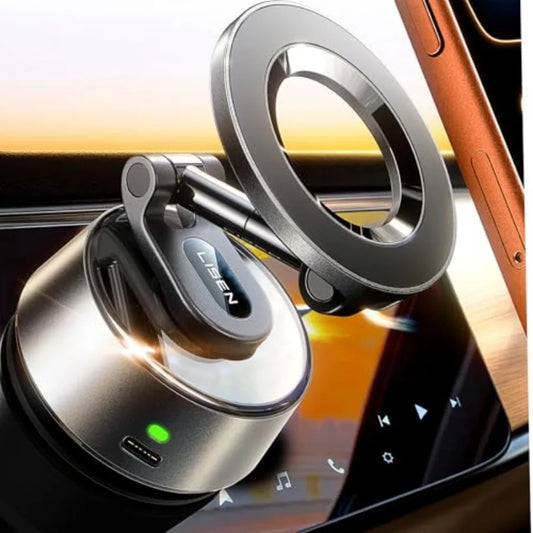 Suction Phone Mount 2026 Auto Vacuum 3.0 360 Adjustable Magnetic Phone Holder for Car Dashboard Universal Magsafe Accessories G