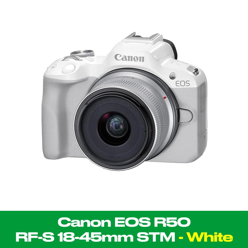 Canon EOS R50 Mirrorless Camera with RF-S 18-45mm f/4.5-6.3 IS STM Lens Kit – 24.2MP, 4K Video, Compact Vlogging **SHIPS FROM CHINA**