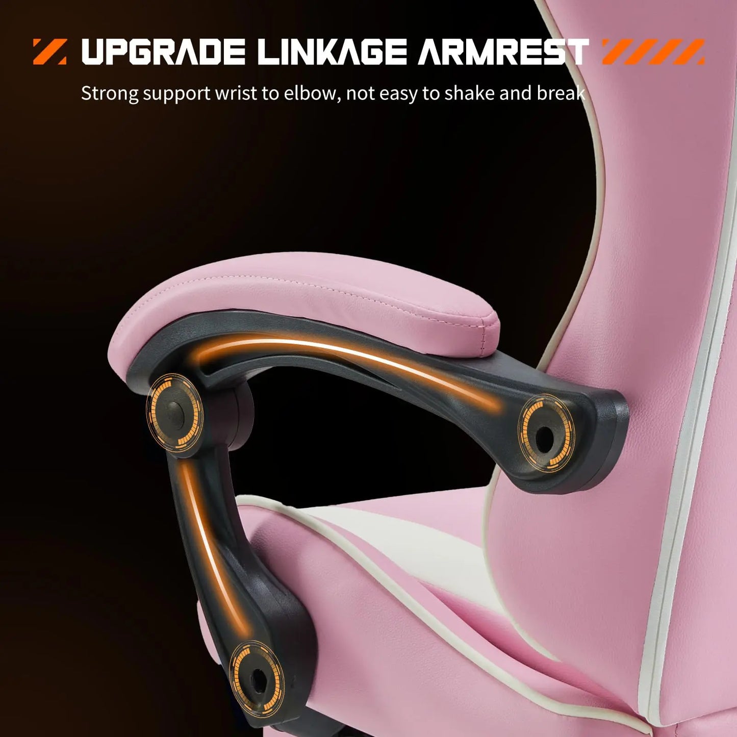 MCQ Gaming , Video Game,Desk,Ergonomic Office Chair with Footrest and Lumbar Support  Multiple Colors Available Height Adjustable with 360° Swivel Multiple Colors