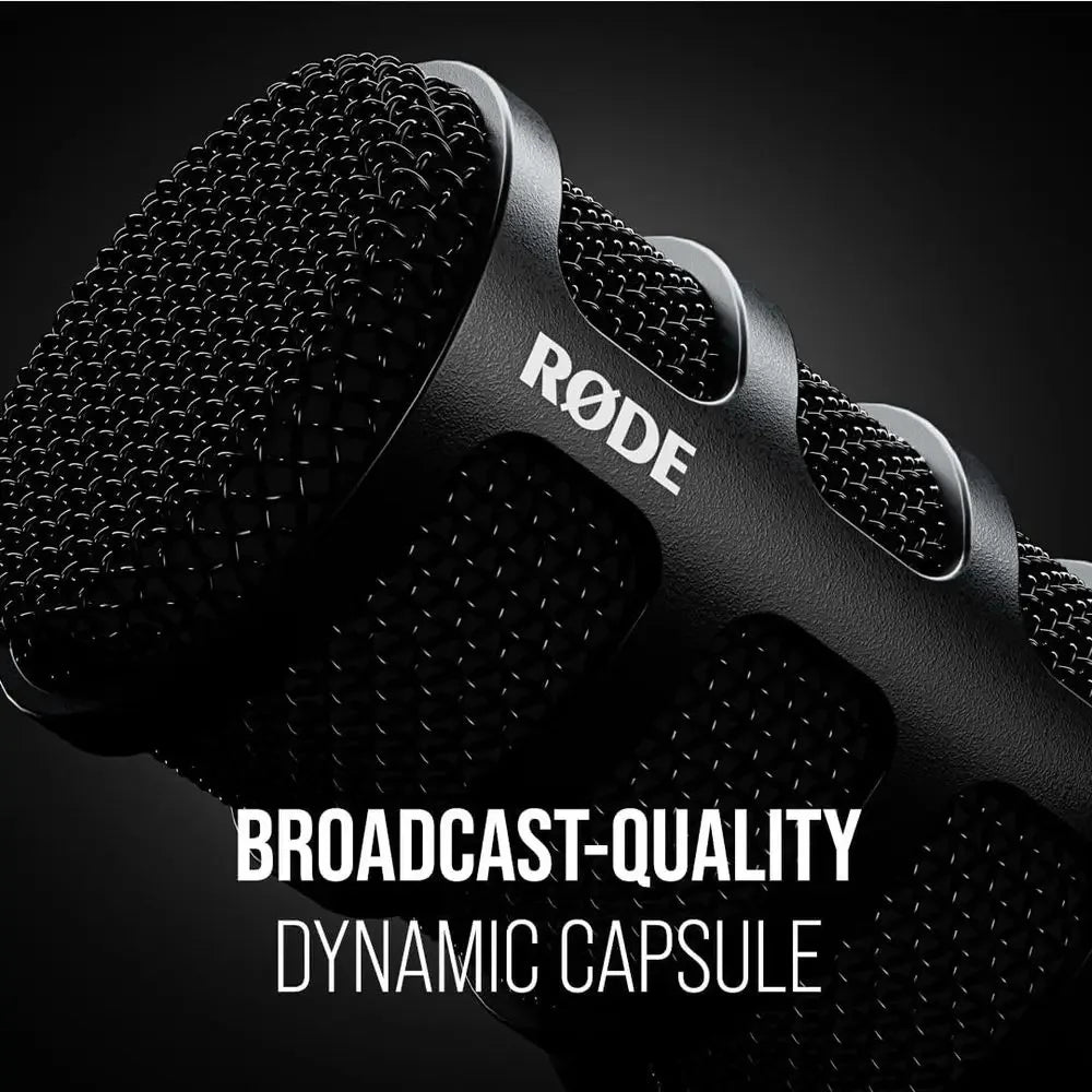 RØDE PodMic USB tile Broast Micrope With XLR and USB Contivity or Podcasting, Streaming, Gaming, Music-Mg and Content Creation (