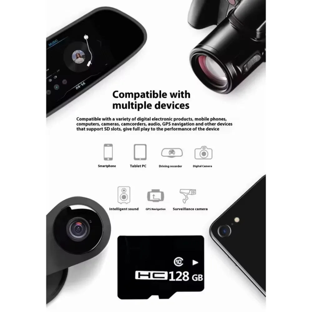 10pcs 8/16/32/64/128GB Flash Memory Card Portable High Speed Micro TF Card for Android Smartphone Tablet Camera Accessories