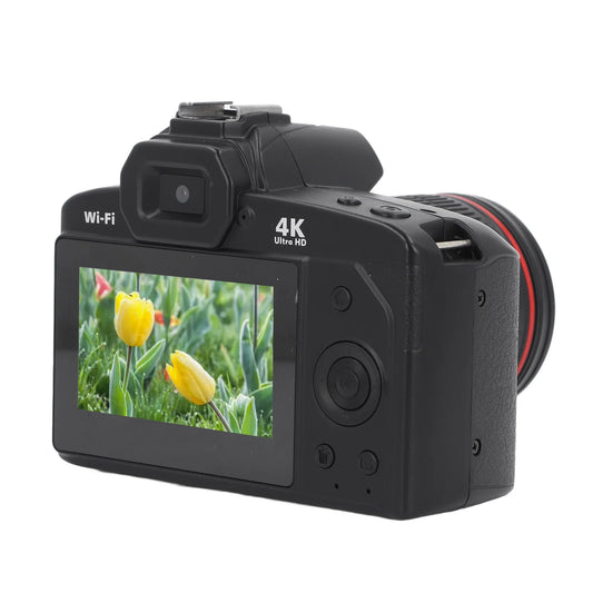 Digital Dual Camera 3 Inch IPS Screen 4K 64MP 16x Digital Zoom Night Vision Wireless, Cameras, Camcorder with Memory Card