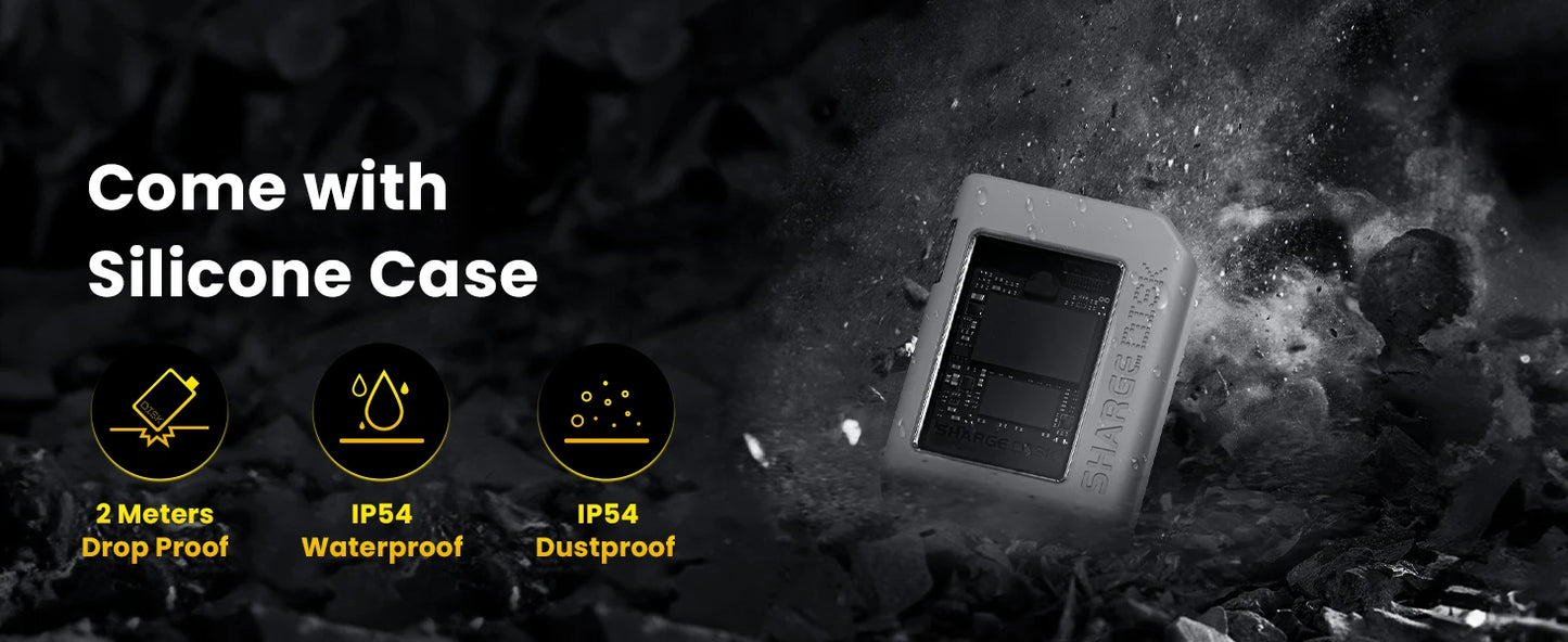 Sharge M.2 NVMe Enclosure with Active Cooling and Aluminum Case
