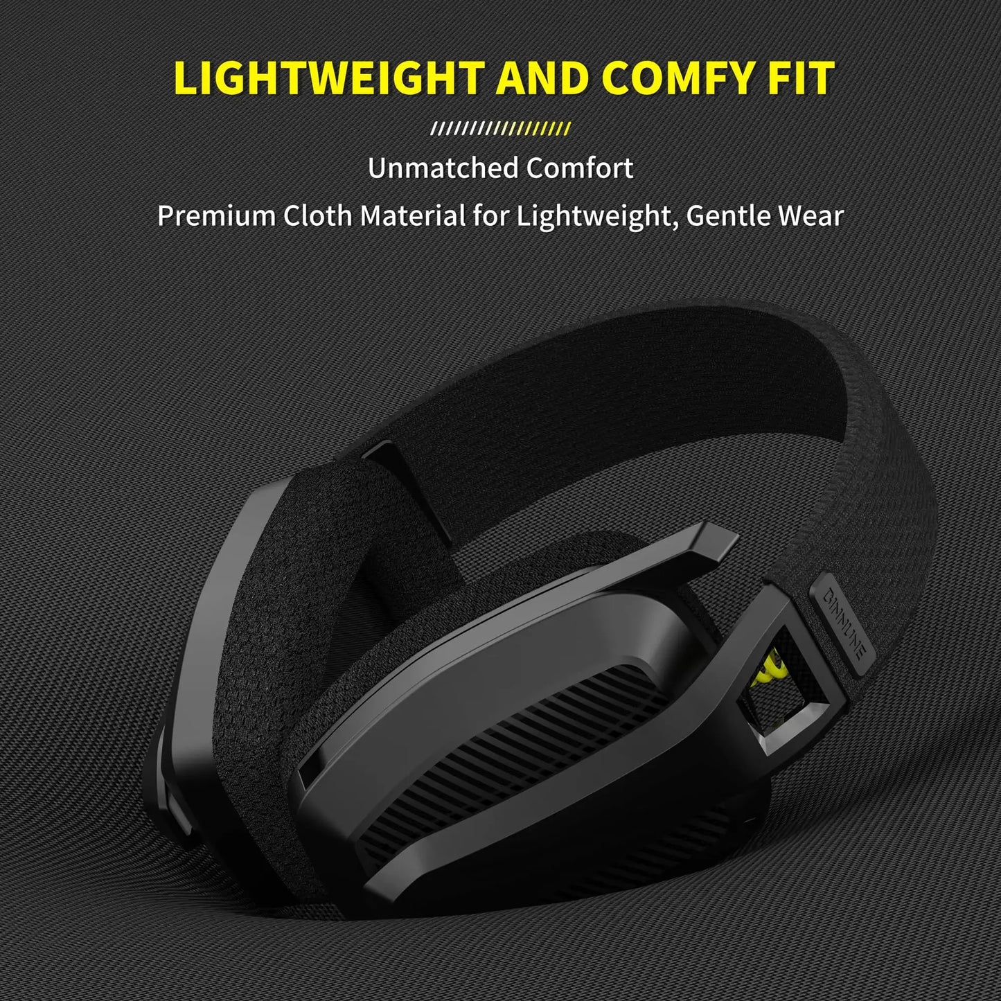 BINNUNE 2.4GHz Wireless Gaming Headset with Mic for PS5 PS4 PC Mac Playstation, Bluetooth Gaming Headset with Microphone, Multiple Colors