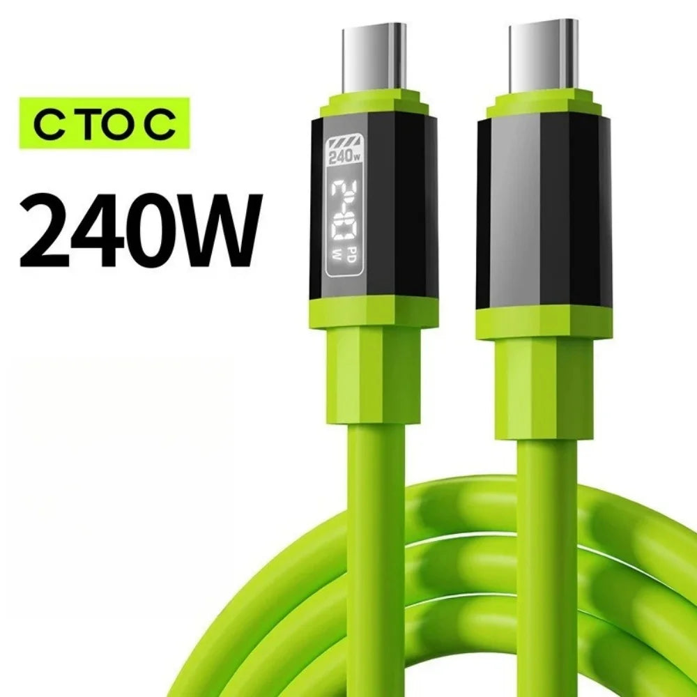 6 in 1 240W Type C Charger PD Fast Charging Phone Power Adapter For iPhone Samsung Xiaomi EU/US Plug Quick Charge Wall Charger**Ships from China**