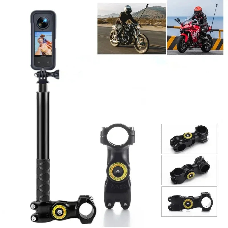 Motorcycle Bike Handlebar Mount for Gopro Dji Insta360 One R Camera Accessory Bicycle Handlebar Action Camera Bracket Stand