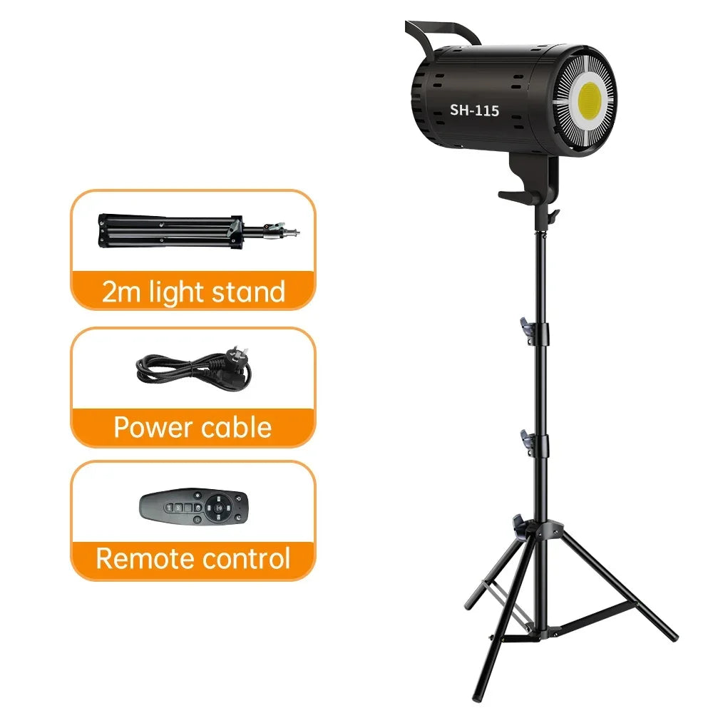 135W Bowens Reflector Video Studio Honeycomb Softbox Photography Light Dimmable LED Light Flash Studio Lighting 3000-6000K