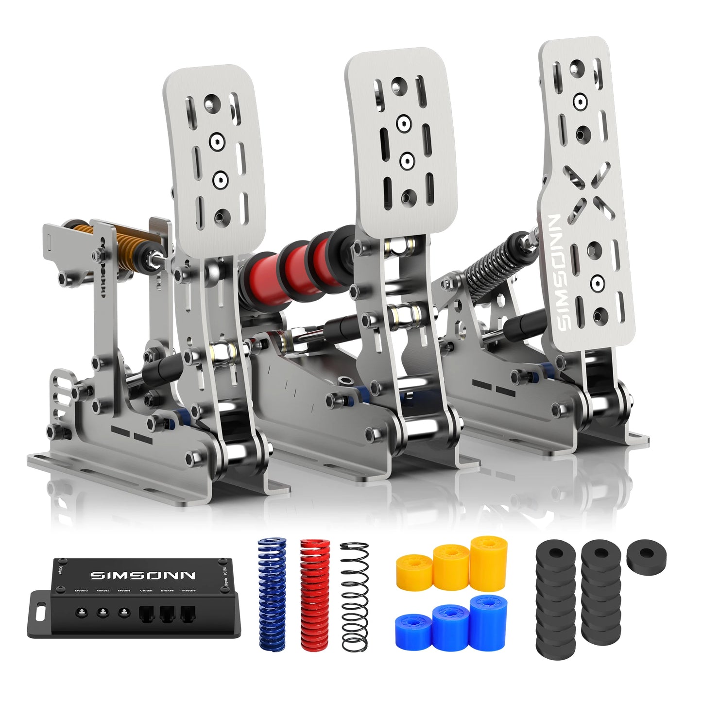 SIMSONN Plus X Sim Racing Simulator Pedal PC Simracing Pedals Support VAM VAM RPO Vibration Motor Driving Game Accessories