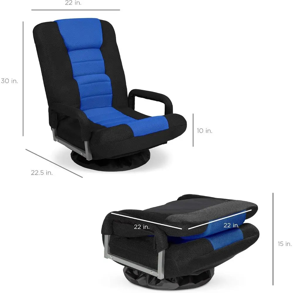 Swivel Gaming Chair 360 Degree  Chair Rocker or TV, Reading, Playing Video Games w/Lumbar Support, Armrest Handles, **Ships from China**