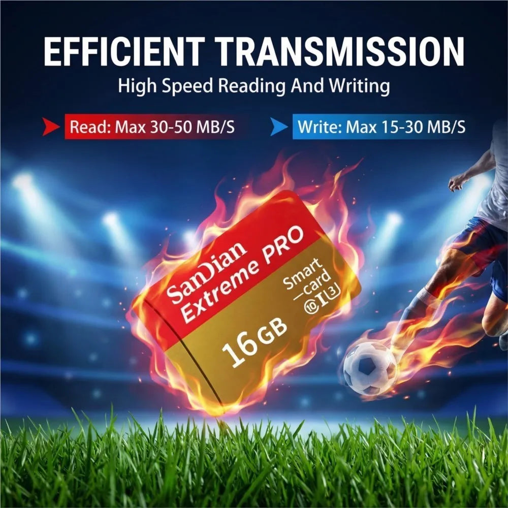 High Speed Memory Card Micro SD TF Card 8GB 16GB 32GB 64GB Class10 Up to 100MB/s for Security Camera Dash Cam Drone Smartphone