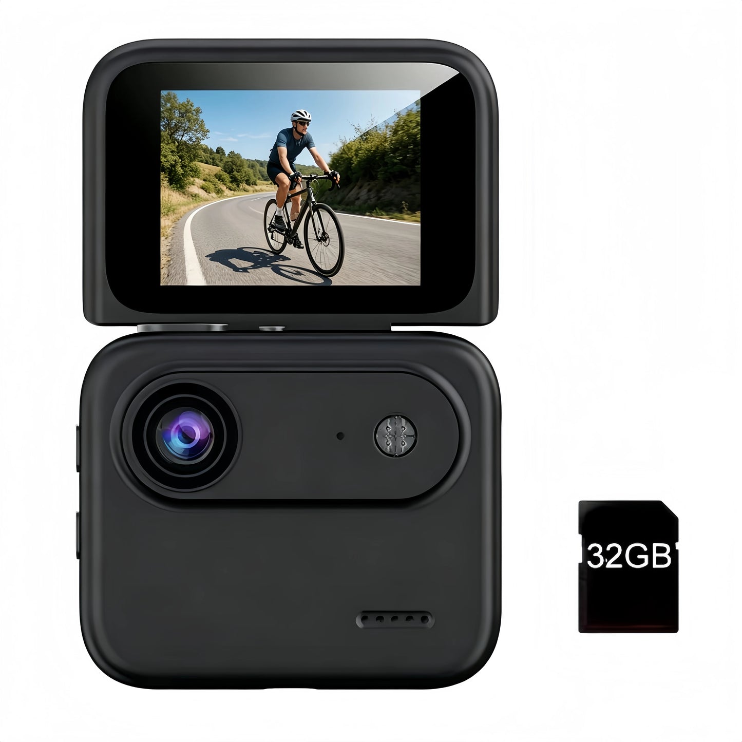 32GB Action Camera 1080P 360° with Flip Screen, Multi-Functional Vlogging Video Camera, Wide-Angle Lens, 1080P Multiple colors Us Shipping