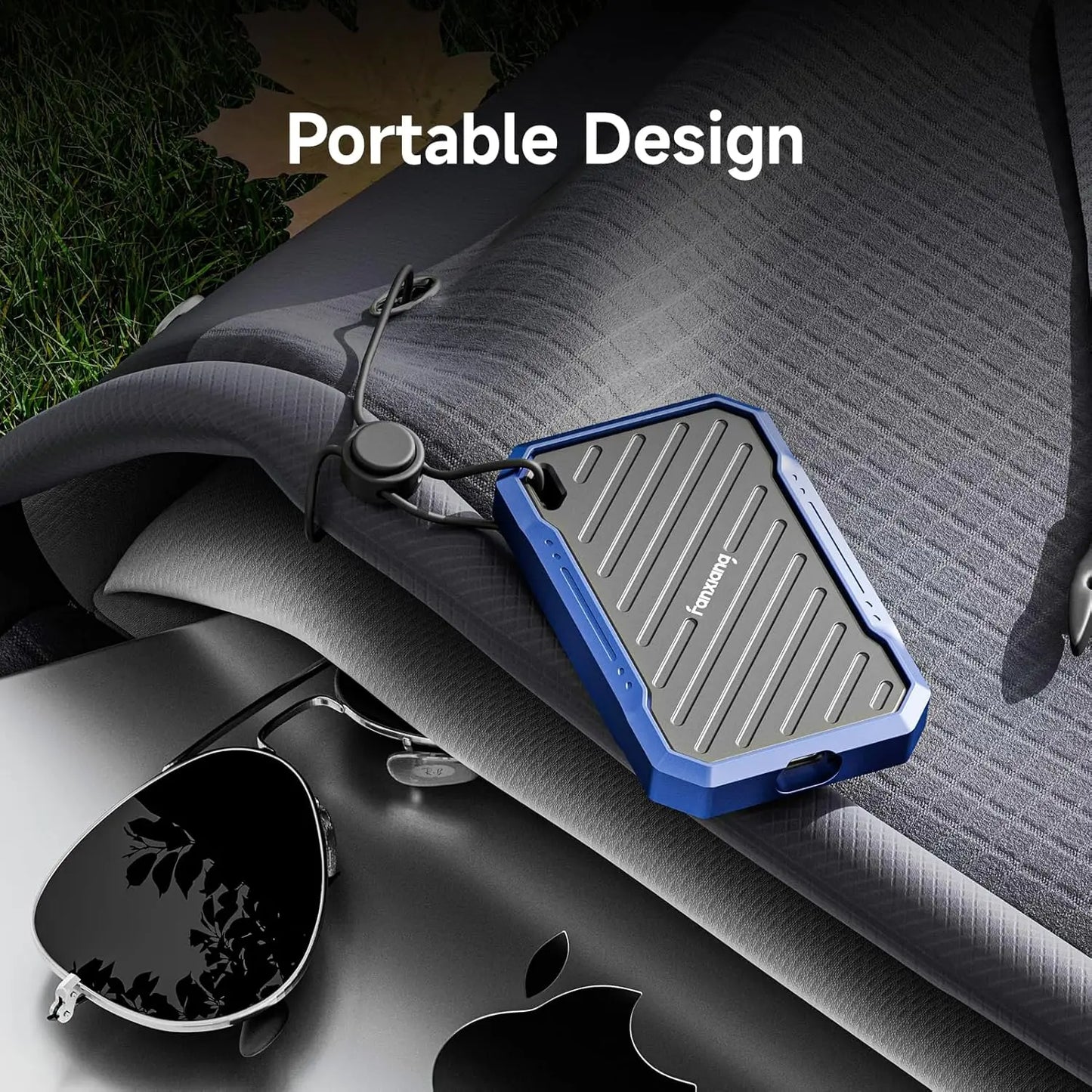 2TB Portable SSD with 2000MB/s Speed, IP68 Waterproof, Compatible for Professionals and Creatives