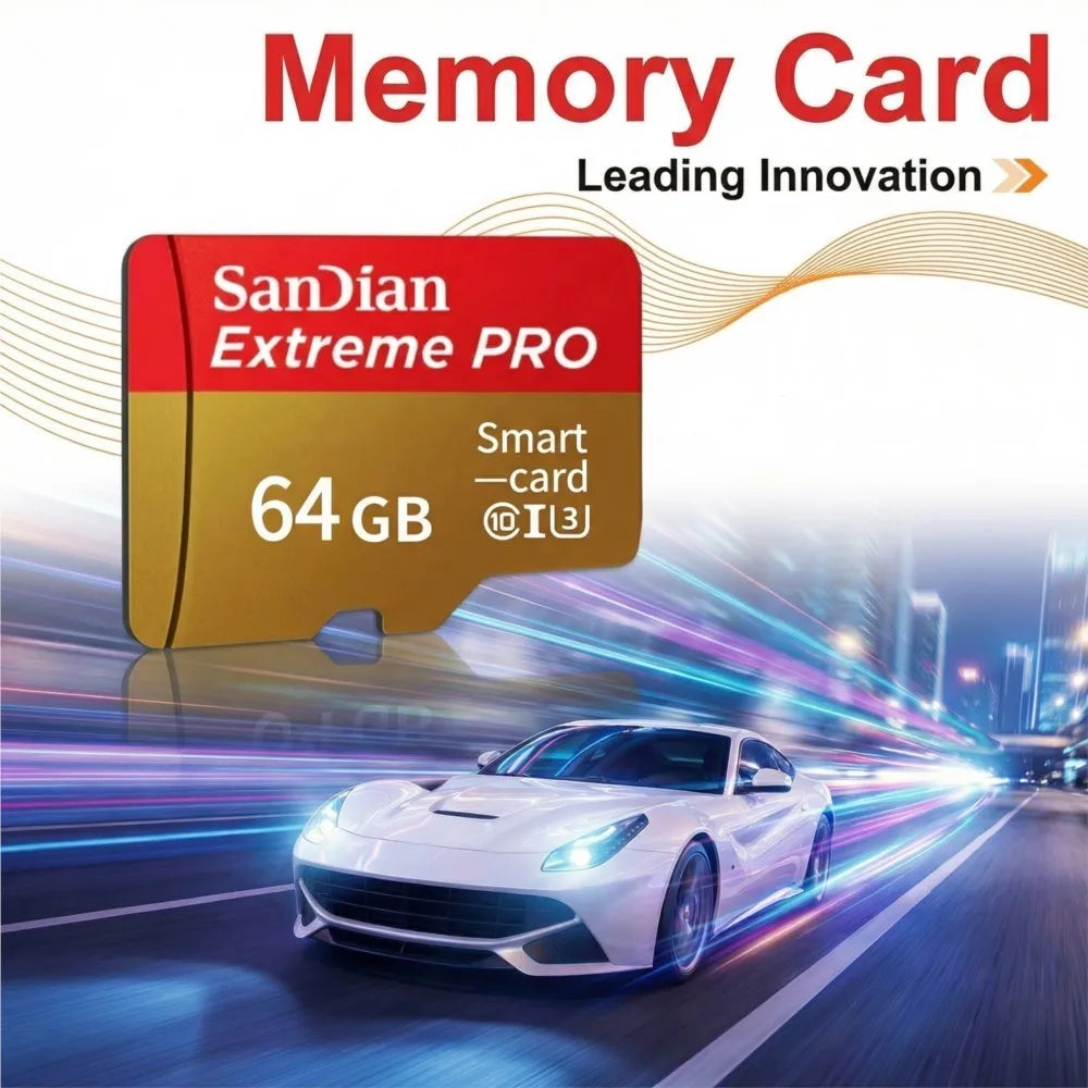 High Speed Memory Card Micro SD TF Card 8GB 16GB 32GB 64GB Class10 Up to 100MB/s for Security Camera Dash Cam Drone Smartphone