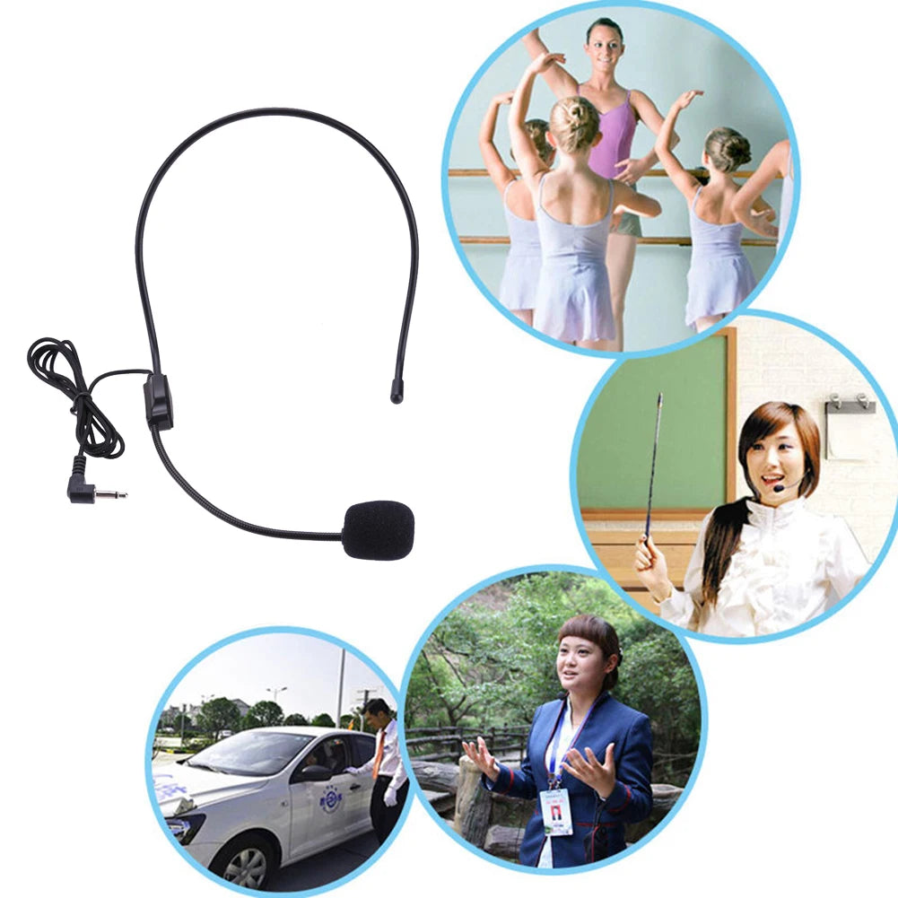 VODOOL Wired Headset Microphone For Teaching And Meetings